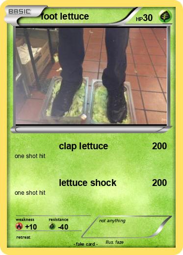 Pokemon foot lettuce