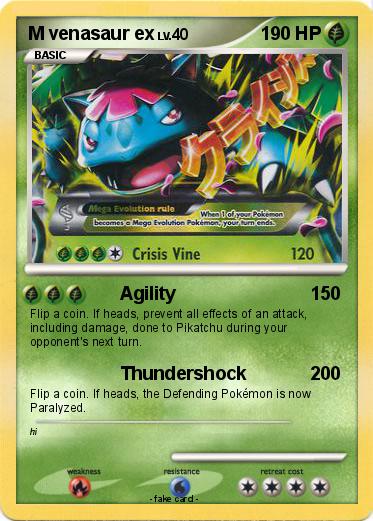 Pokemon M venasaur ex
