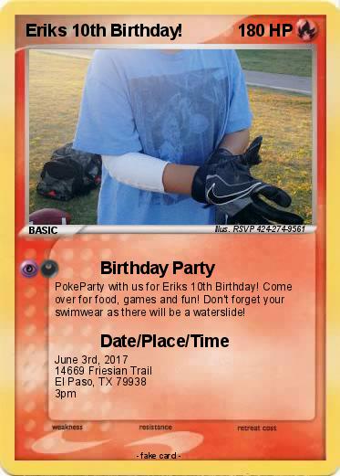 Pokemon Eriks 10th Birthday!