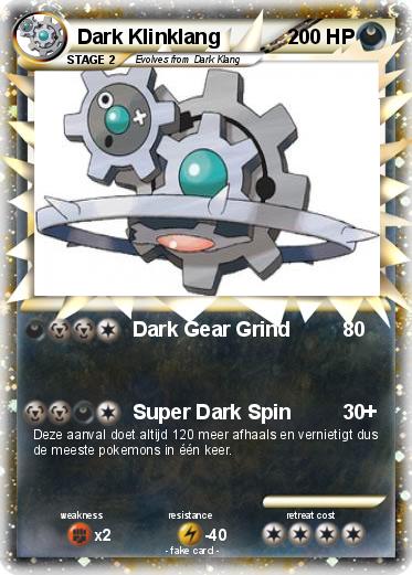 Pokemon Dark Klinklang