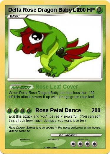 Pokemon Delta Rose Dragon Baby Lite