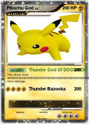 Pokemon Pikachu God