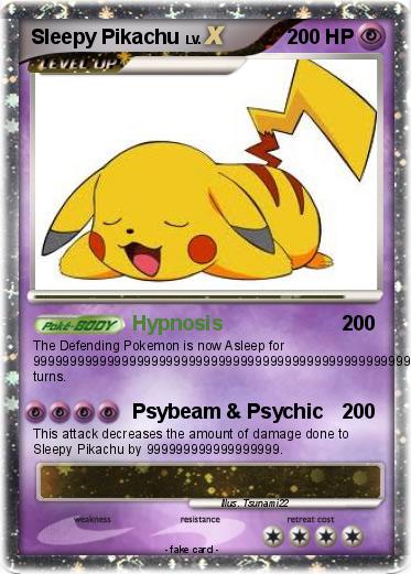 Pokemon Sleepy Pikachu