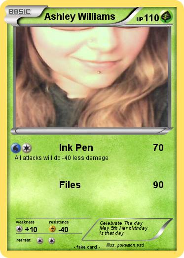 Pokemon Ashley Williams