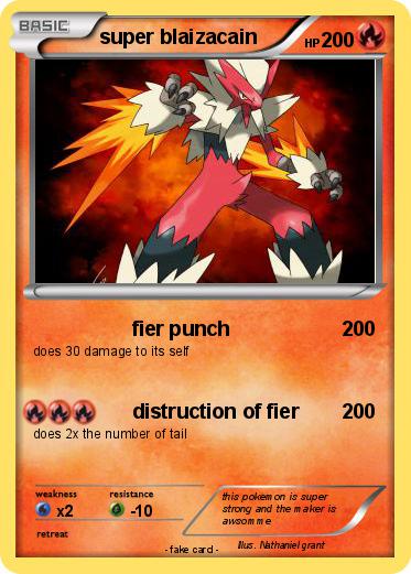 Pokemon super blaizacain