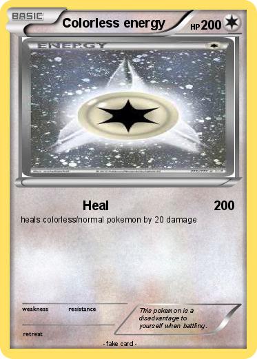 Pokemon Colorless energy
