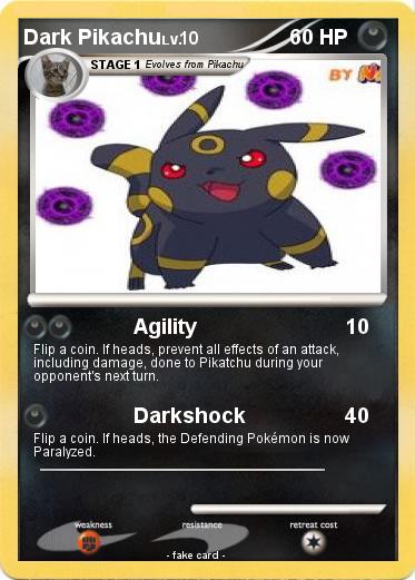 Pokemon Dark Pikachu