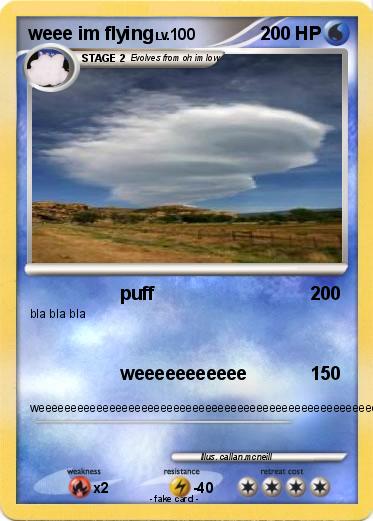 Pokemon weee im flying