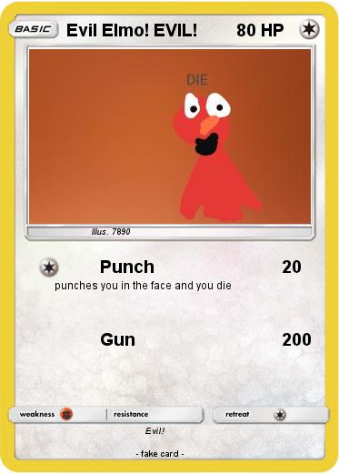 Pokemon Evil Elmo! EVIL!