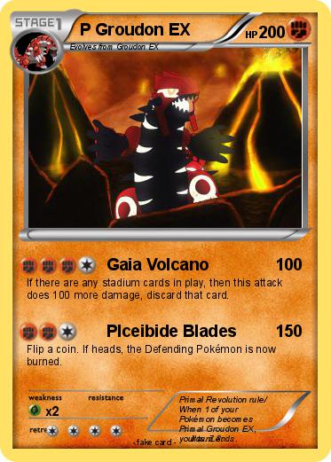 Pokemon P Groudon EX
