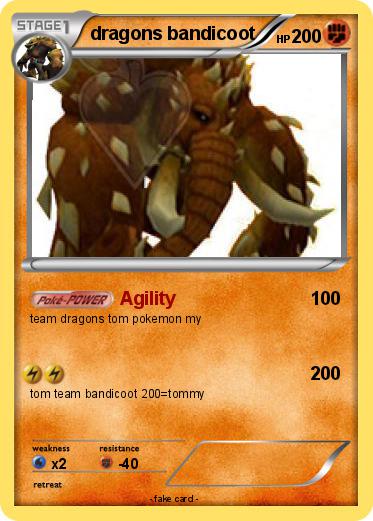 Pokemon dragons bandicoot