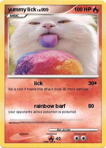 Pokemon yummy lick