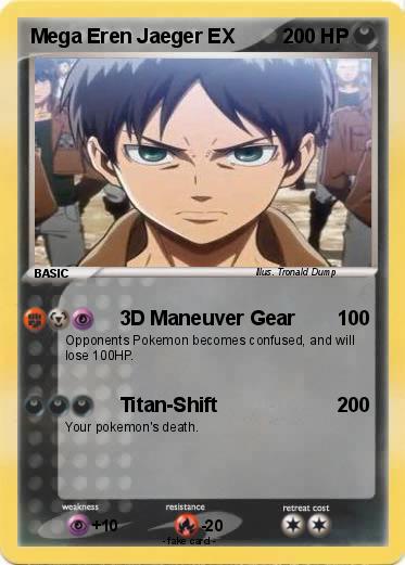 Pokemon Mega Eren Jaeger EX