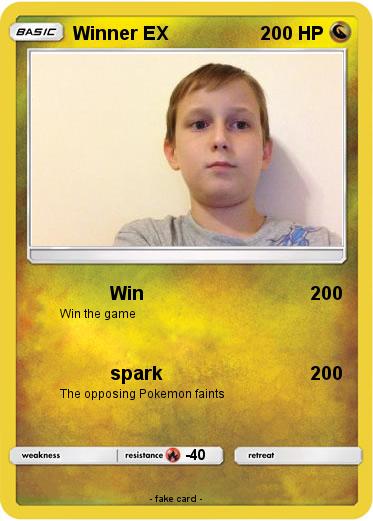 Pokemon Winner EX