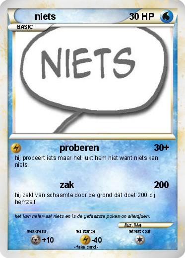 Pokemon niets