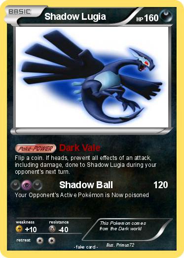 Pokemon Shadow Lugia