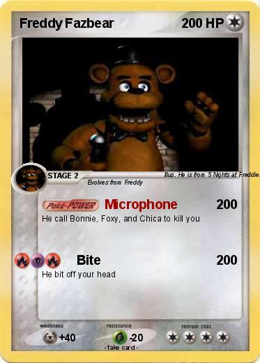 Pokemon Freddy Fazbear