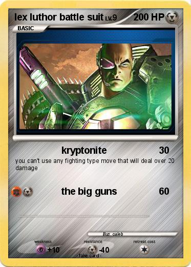 Pokemon lex luthor battle suit