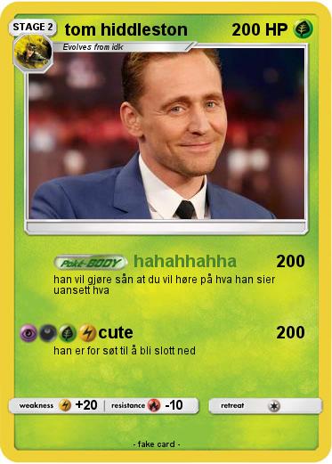 Pokemon tom hiddleston