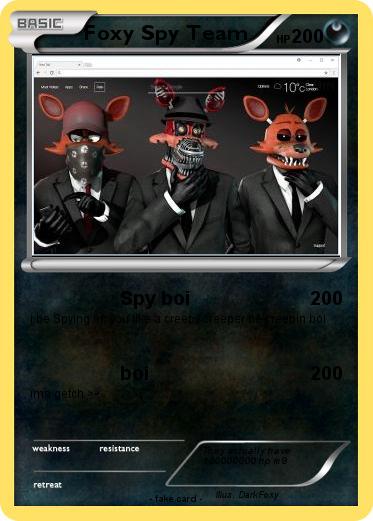 Pokemon Foxy Spy Team