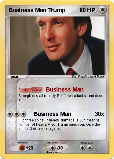 Pokemon Business Man Trump