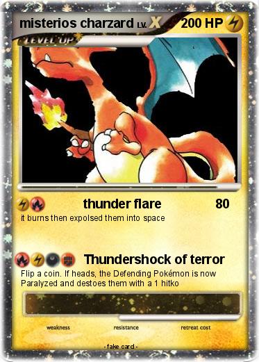 Pokemon misterios charzard