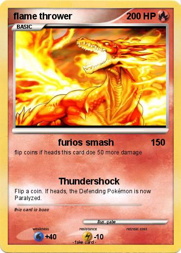 Pokemon flame thrower
