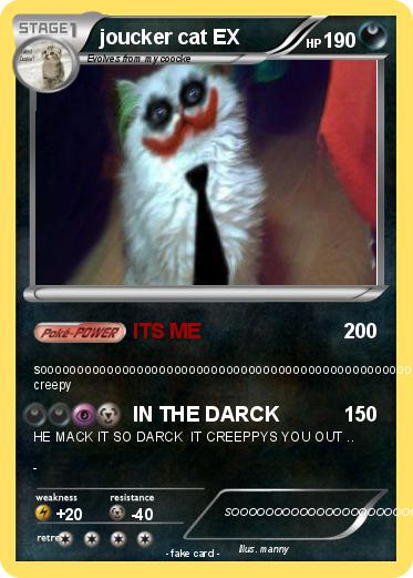 Pokemon joucker cat EX