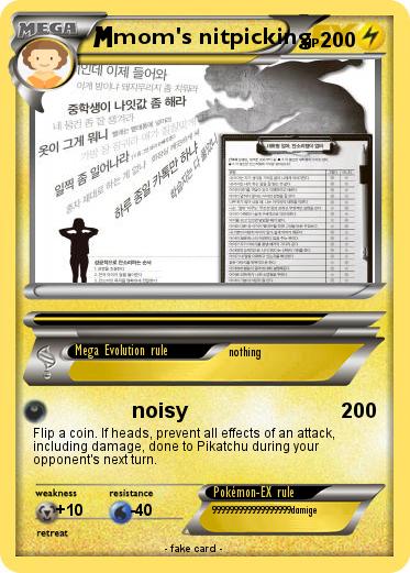 Pokemon mom's nitpicking