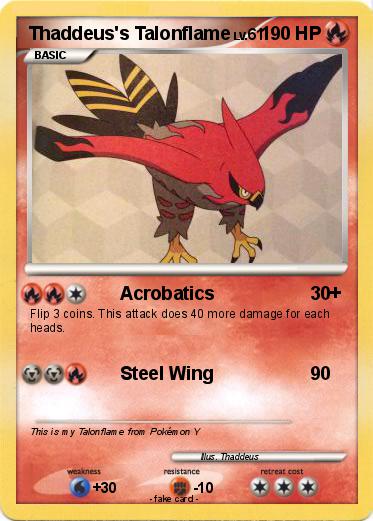 Pokemon Thaddeus's Talonflame
