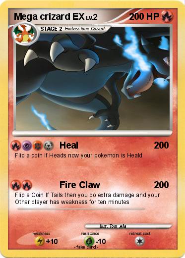 Pokemon Mega crizard EX