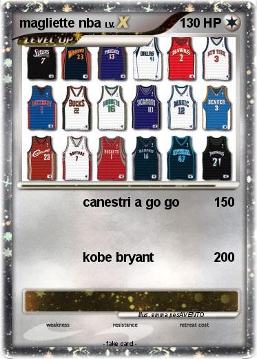 Pokemon magliette nba