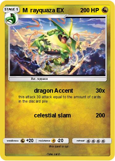 Pokemon M  rayquaza EX