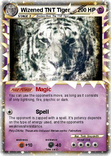 Pokemon Wizened TNT Tiger