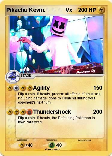 Pokemon Pikachu Kevin.             Vx