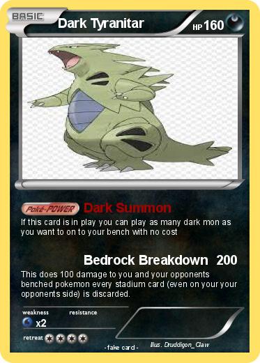Pokemon Dark Tyranitar