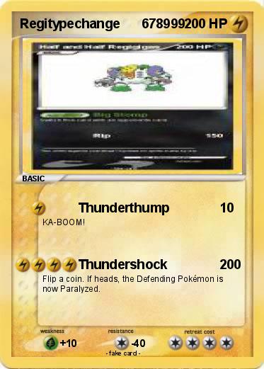 Pokemon Regitypechange      678999