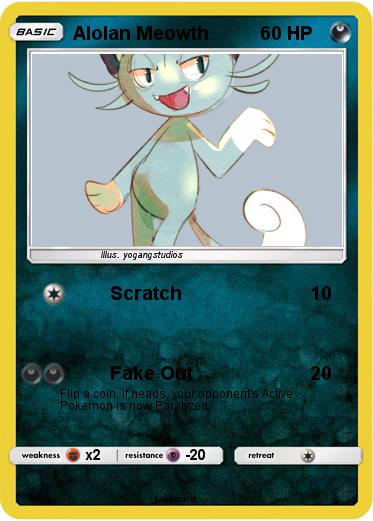 Pokemon Alolan Meowth