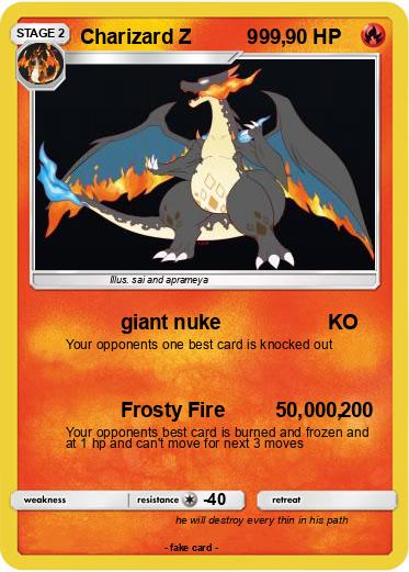 Pokemon Charizard Z          999,