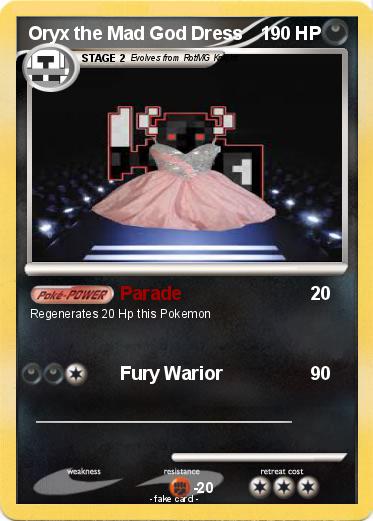 Pokemon Oryx the Mad God Dress