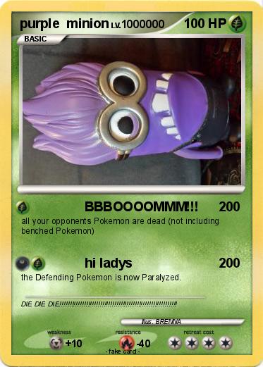 Pokemon purple  minion
