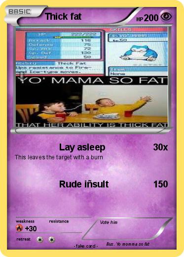 Pokemon Thick fat