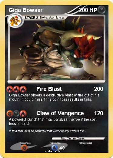 Pokemon Giga Bowser