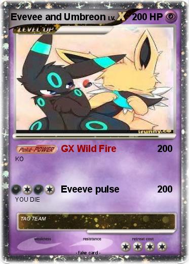 Pokemon Evevee and Umbreon