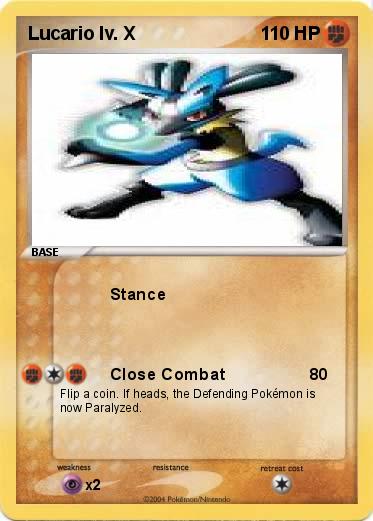 Pokemon Lucario lv. X