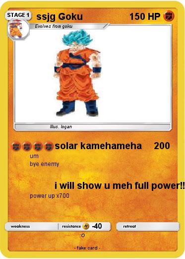 Pokemon ssjg Goku