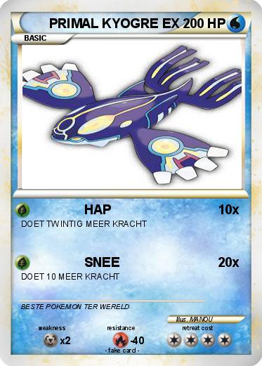 Pokemon PRIMAL KYOGRE EX