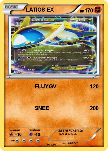 Pokemon LATIOS EX