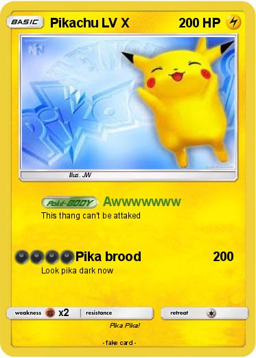 Pokemon Pikachu LV X