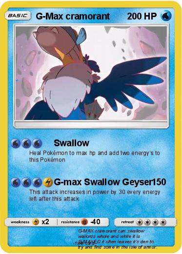 Pokemon G-Max cramorant